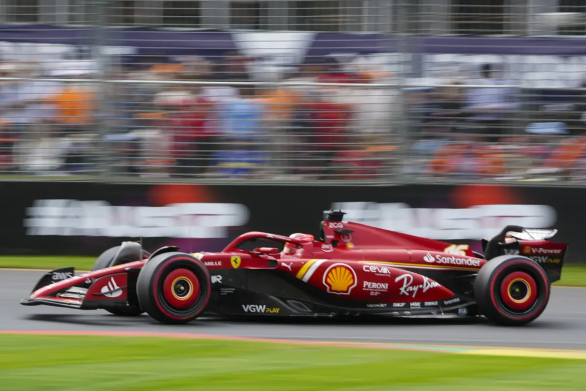 Charles Leclerc in qualifying at the 2025 Australian Grand Prix